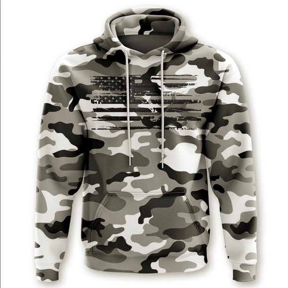 snow camo sweatshirt